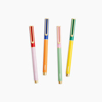 The PK Colorblock Cap Pens Set of 4 on a white background.
