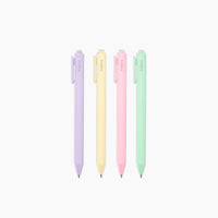 The PK Vivid Gel Pastel Pen Set of 4 on a white background.