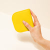 Dome Wallet in Yellow with Hand Model