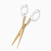 Lucite Scissors in Gold