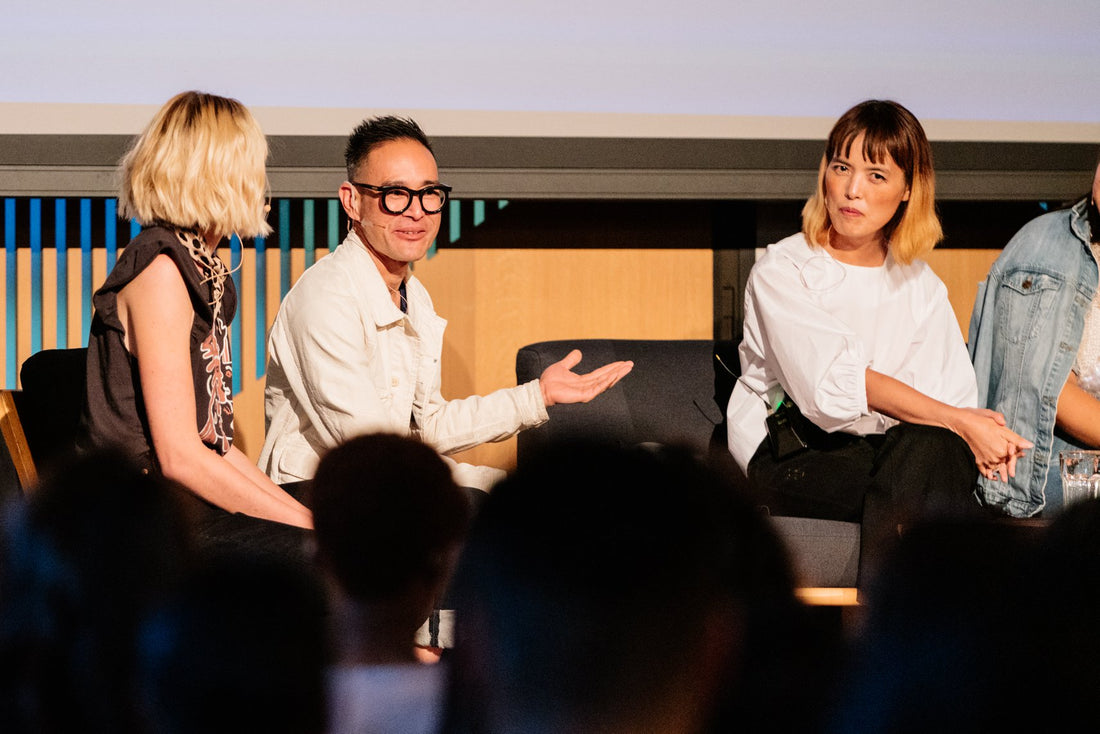 poketo at panel discussion in los angeles #imakealiving
