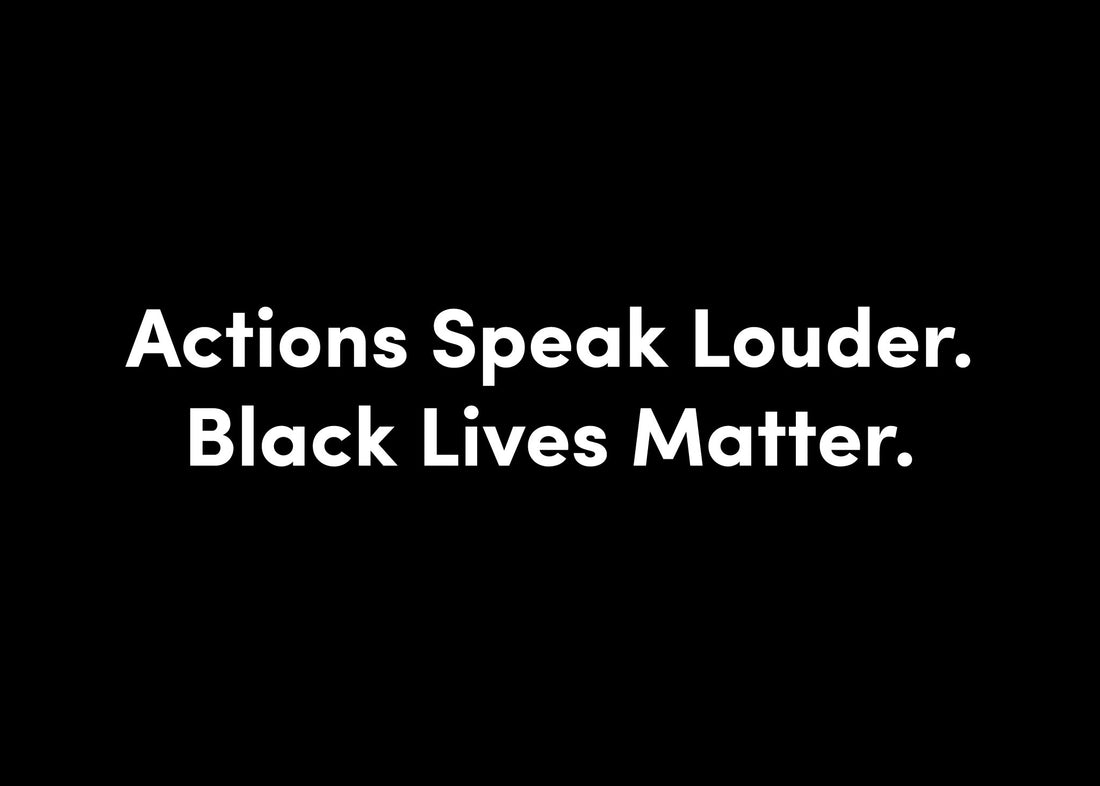 Actions Speak Louder Black Lives Matter poster