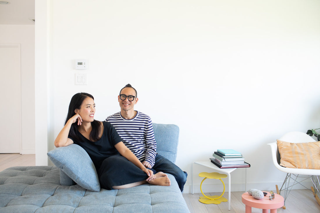Ted & Angie hanging out, before embarking on the CREATIVE SPACES journey.
