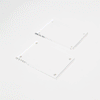 Acrylic Photo Frame in Small with photo on a white background.