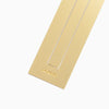 A close image of the Brass Bookmark Ruler on a white background. 