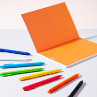 Vivid Gel Pens in Bright on a white background. 