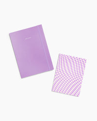 The Lavender Project Planner and Object Notebook on a white background. 