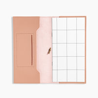 Petite Folio in Blush on a white background.