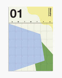 Printed Spectrum Wall Planner