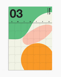 Printed Spectrum Wall Planner