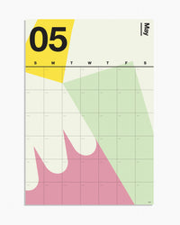 Printed Spectrum Wall Planner