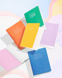 Poketo Everyday Notebooks on a white background. 