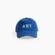 Front view of the Art Every Day Cap in Cobalt on a white background.