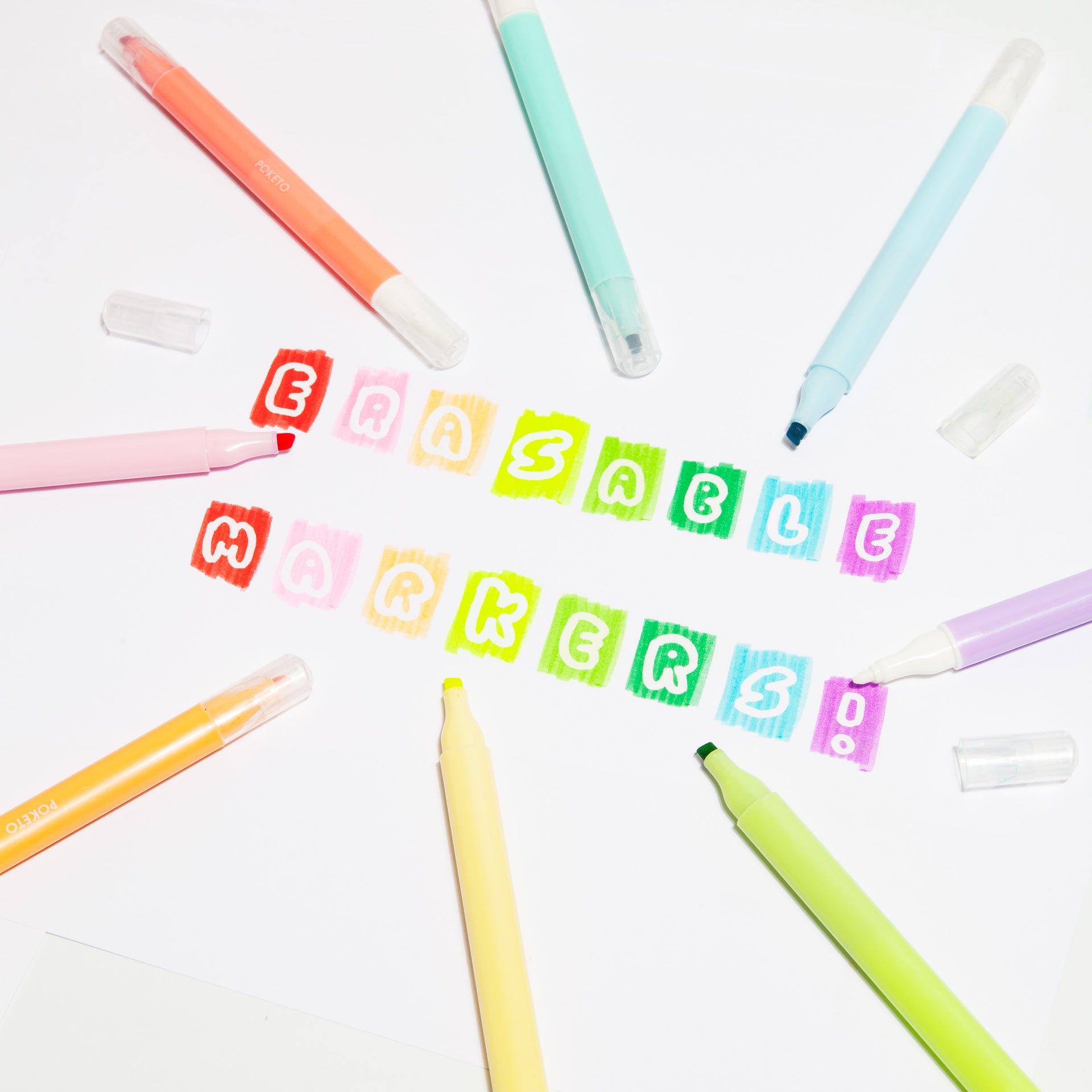 Aurora Erasable Markers Set Poketo