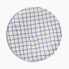 Bamboo Dinner Plates in Grid Blue