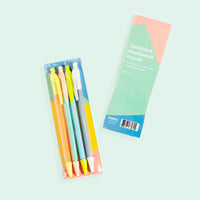 Colorblock Mechanical Pencils Set of 4 in packaging