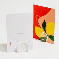 Tutti Frutti Postcards in magnetic shape stands