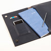 Large Minimalist Folio in Navy 13" Laptop Holder with Project Planner