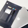 Large Minimalist Folio in Navy 13" Laptop Holder