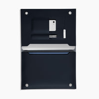 Large Minimalist Folio in Navy 13" Laptop Holder