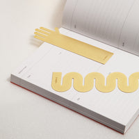 Brass Bookmarks in Hand and Wave Shapes