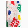 Linen Tea Towel in Multi Colors Abstract Flora