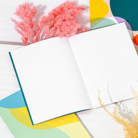 Simple Lined Notebook in Ripple interior